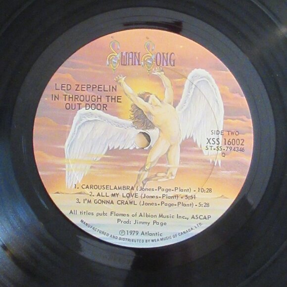 Led Zeppelin, In through the out door, Vintage, Vinyl, Album, Music, 70s - Picture 4 of 10